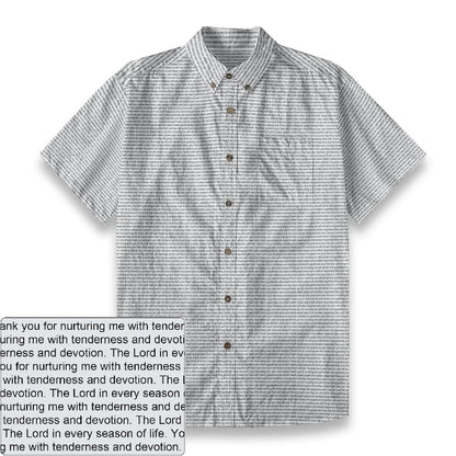 Men's Slub Cotton Button-Down Shirt | Personalized