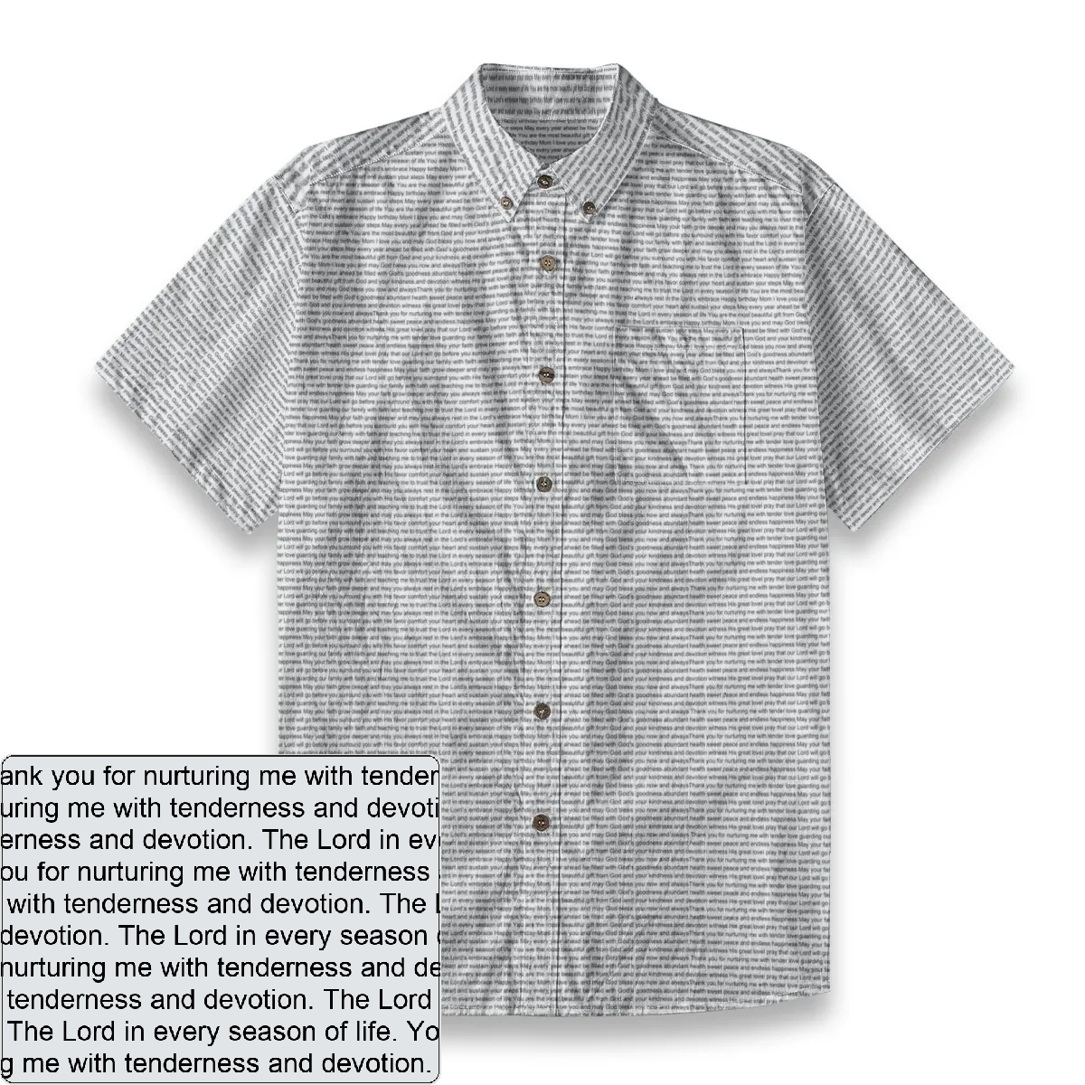 Men's Slub Cotton Button-Down Shirt | Personalized