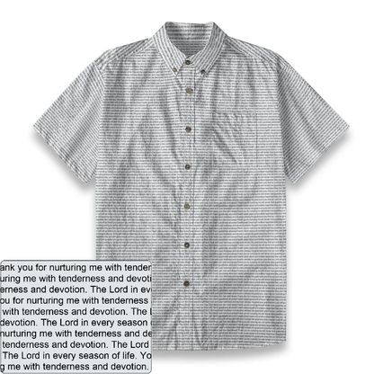 Men's Slub Cotton Button-Down Shirt | Personalized