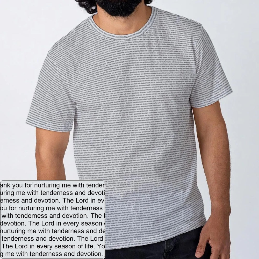 Men's Cotton Crewneck T-Shirt | Personalized