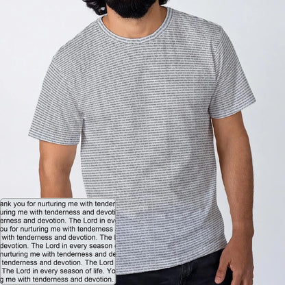 Men's Cotton Crewneck T-Shirt | Personalized