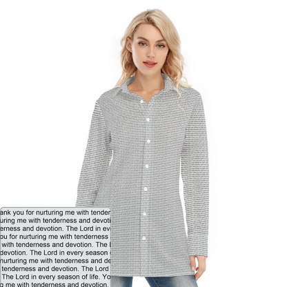 Women's Long Shirt Dress | Personalized