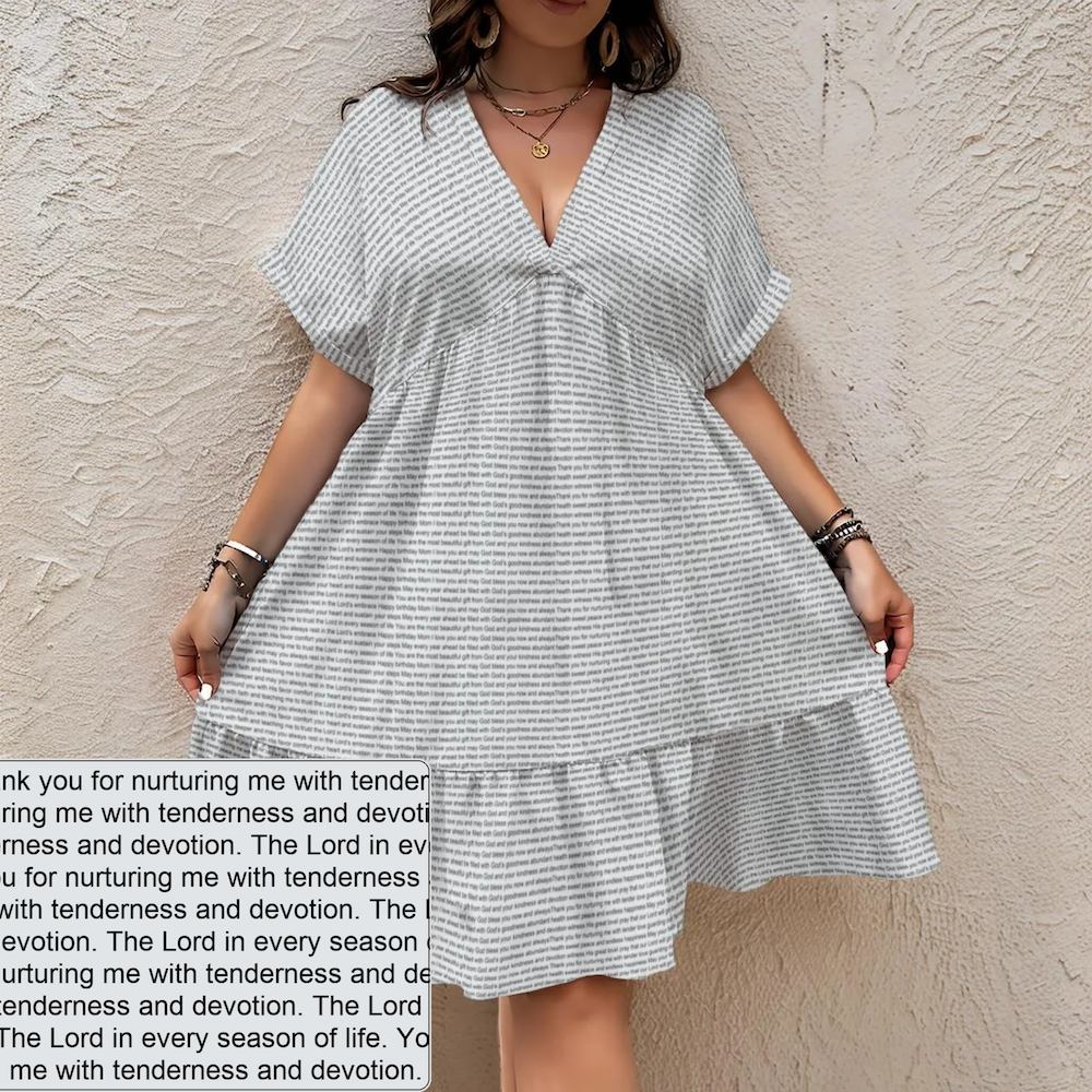 Women's V-Neck Dress | Personalized