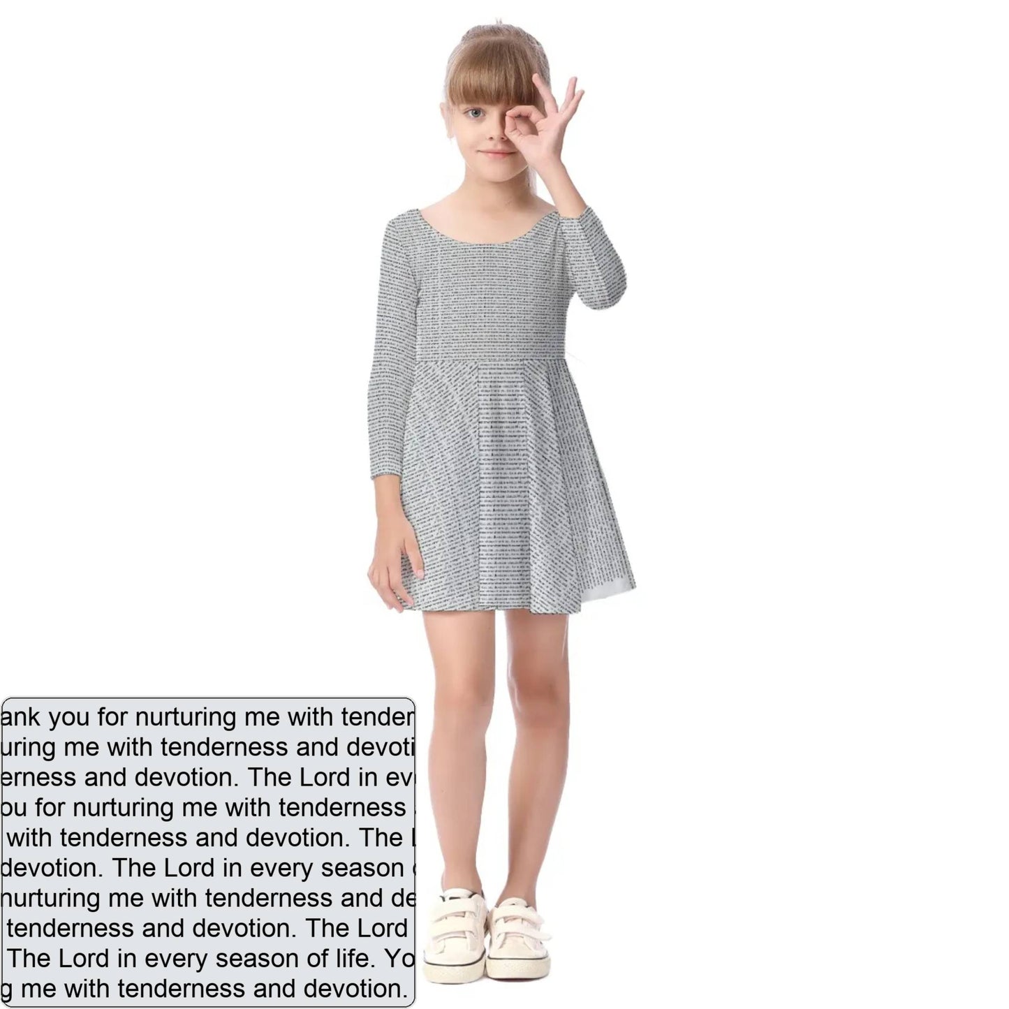 Girls' Long Sleeve Dress | Personalized