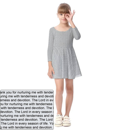 Girls' Long Sleeve Dress | Personalized