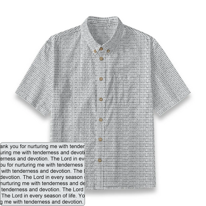 Kids' Slub Cotton Button-Down Shirt | Personalized