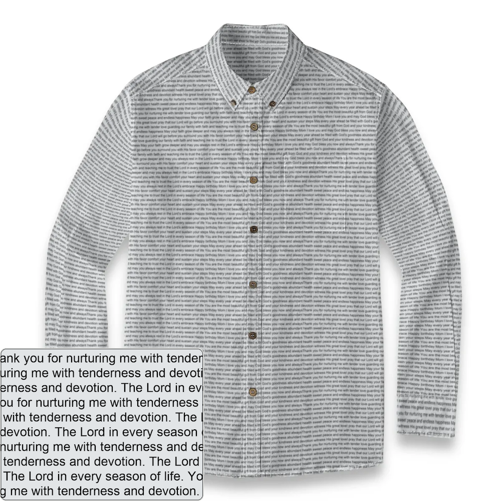 Men's Slub Cotton Button-Down LS Shirt | Personalized