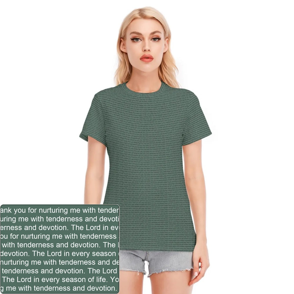 Women's Crewneck Cotton T-Shirt | Personalized
