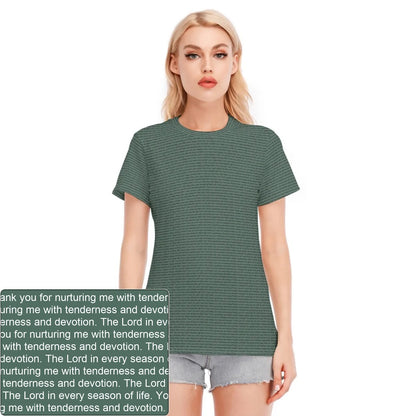 Women's Crewneck Cotton T-Shirt | Personalized