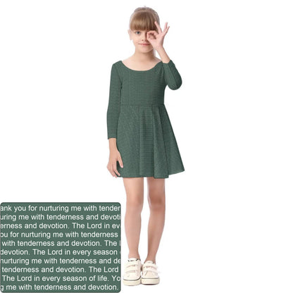 Girls' Long Sleeve Dress | Personalized