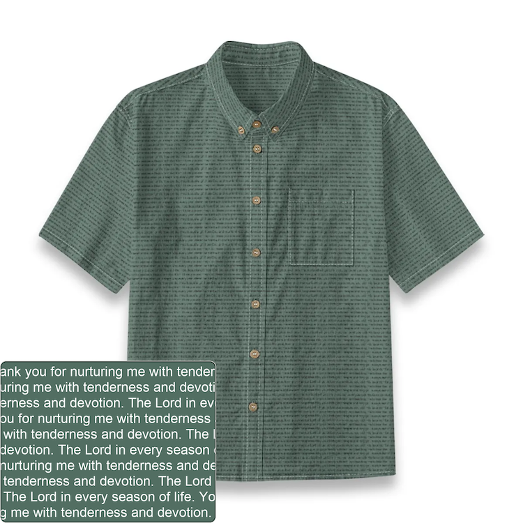 Kids' Slub Cotton Button-Down Shirt | Personalized
