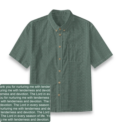 Kids' Slub Cotton Button-Down Shirt | Personalized