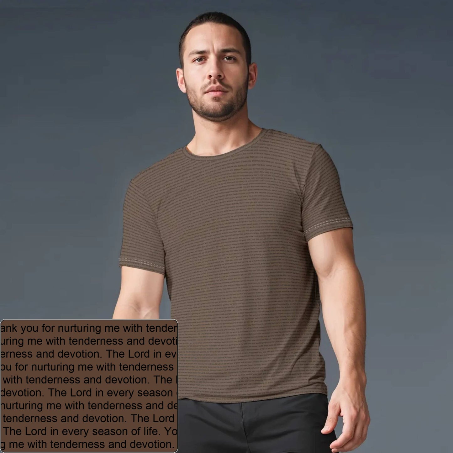 Men's Jersey AOP T-Shirt | Personalized Verse & Text