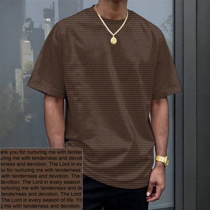 Unisex AOP Drop-Shoulder T-Shirt | Personalized Verse & Text