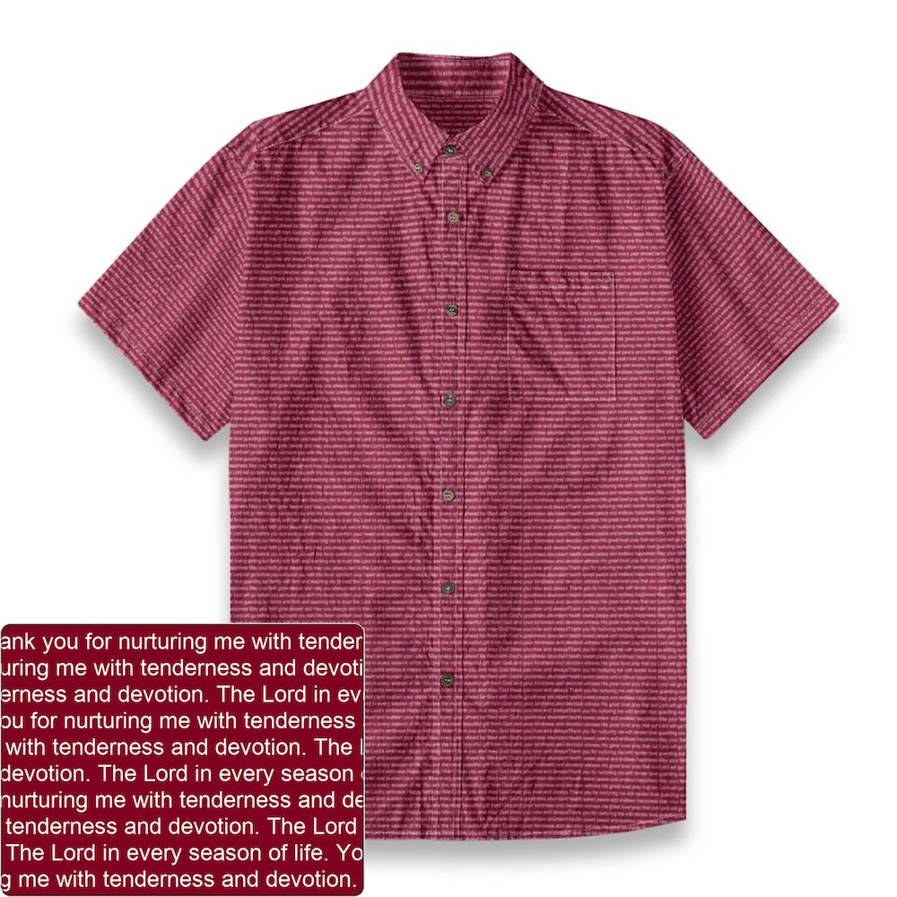 Men's Slub Cotton Button-Down Shirt | Personalized