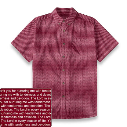 Men's Slub Cotton Button-Down Shirt | Personalized