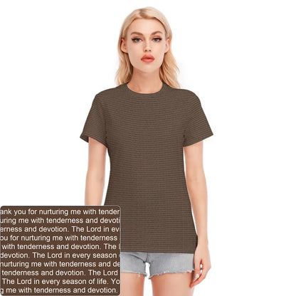 Women's Crewneck Cotton T-Shirt | Personalized