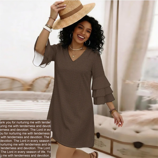 Women's Ruffle-Sleeve Dress | Personalized