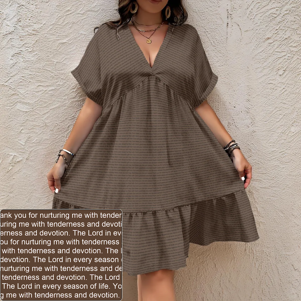 Women's V-Neck Dress | Personalized