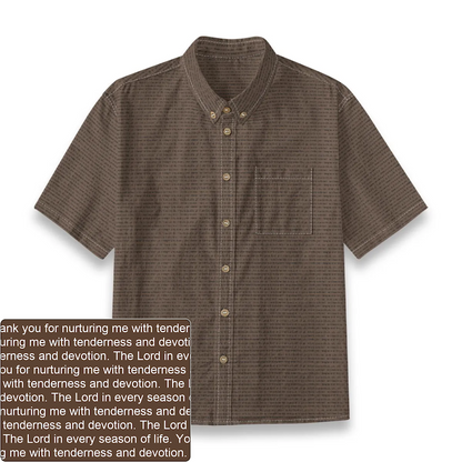 Kids' Slub Cotton Button-Down Shirt | Personalized
