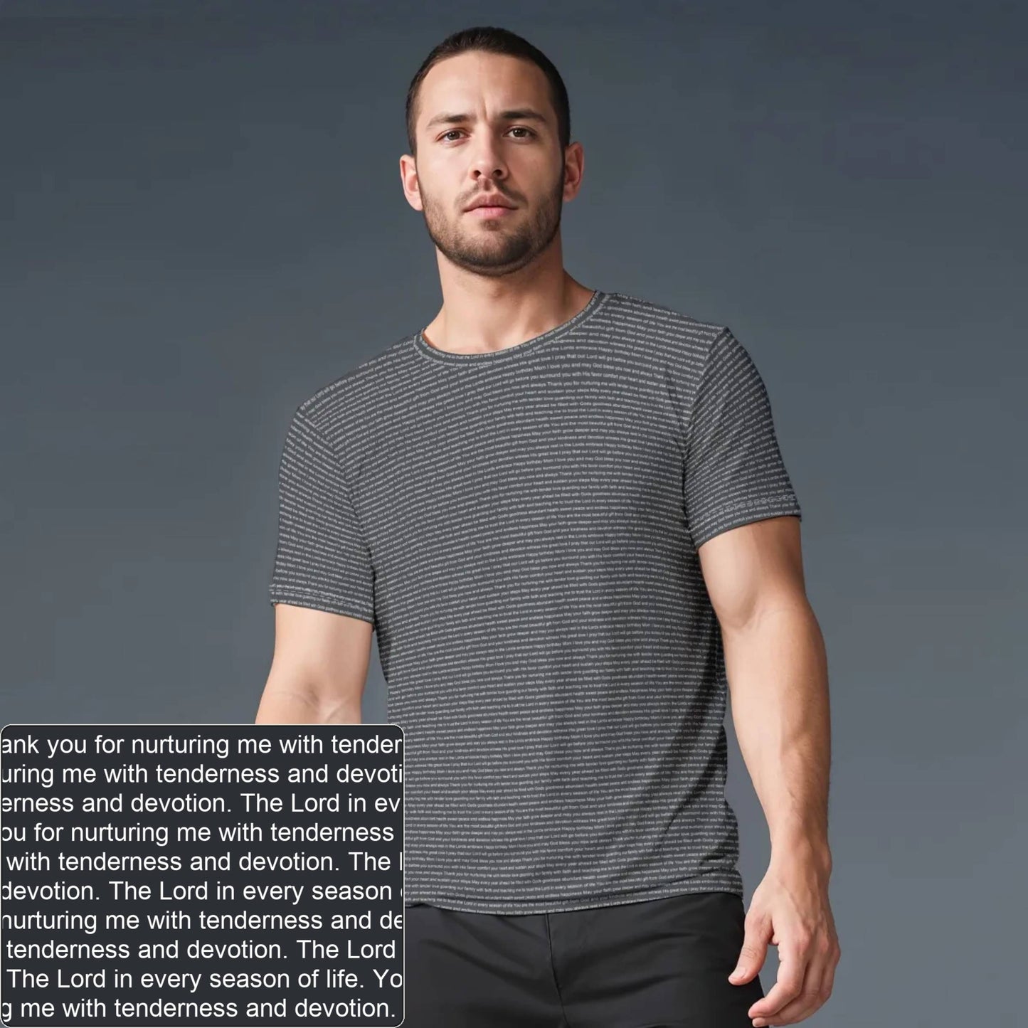 Men's Jersey AOP T-Shirt | Personalized Verse & Text