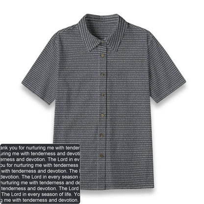 Women's Slub Cotton AOP Shirt | Personalized Verse & Text