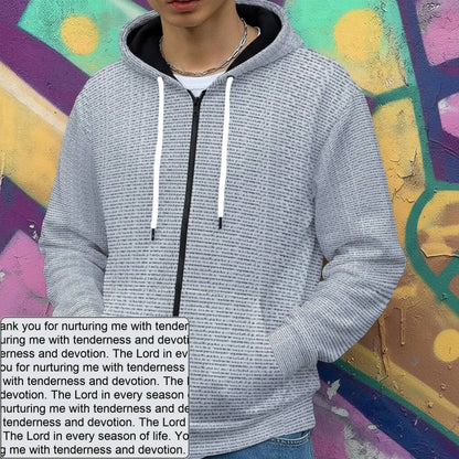 Unisex Heavyweight Fleece Zip-Up Hoodie | Song Lyrics & Bible Verse Gift For All
