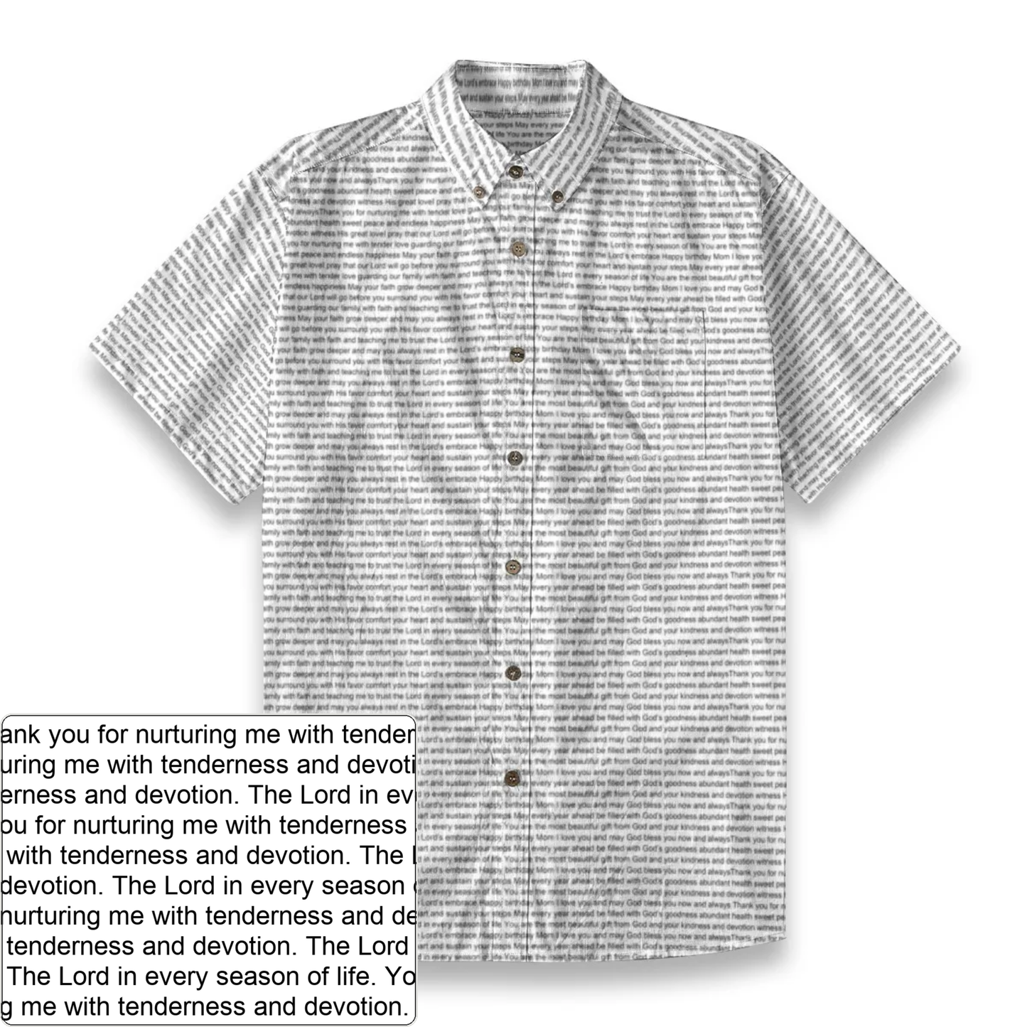 Men's Slub Cotton Button-Down Shirt | Personalized